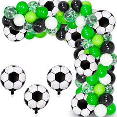 Football Balloon Arch Wreath Set - 110 Pieces - Football Party Supplies