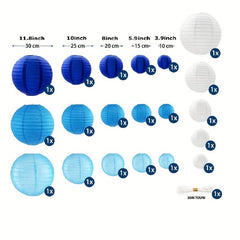 21 Pack Paper Lanterns Wedding Party Set Hanging Pastel Japanese Lamp