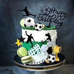 28pcs Football Birthday Decorations For Cake Party Supplies