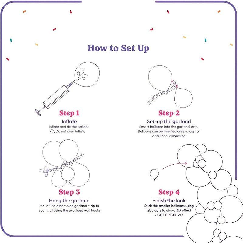 123pcs Alien Planet Birthday Party Balloon Set