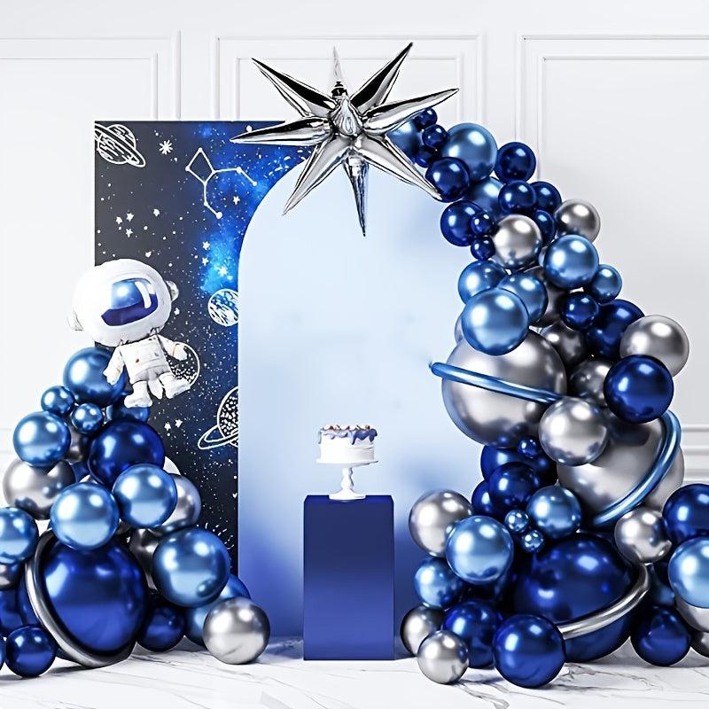 123pcs Alien Planet Birthday Party Balloon Set