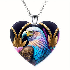 Eagle Dream Crystal Pendant Necklace English Love Birthday Gift