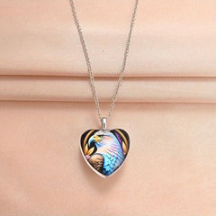 Eagle Dream Crystal Pendant Necklace English Love Birthday Gift
