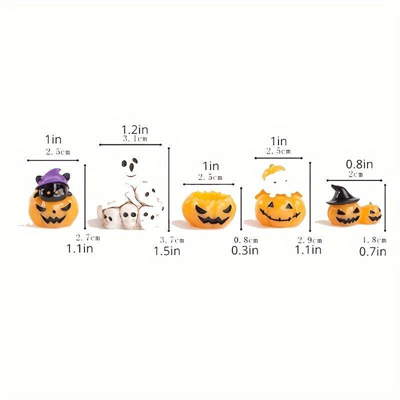Halloween Resin Ornaments Skull Pumpkin Monster Brothers