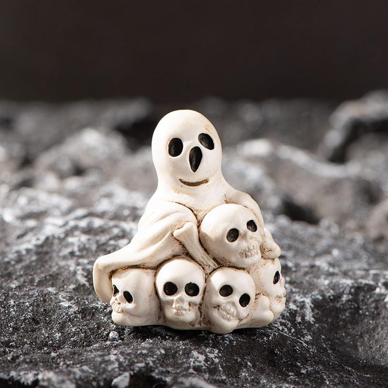 Halloween Resin Ornaments Skull Pumpkin Monster Brothers