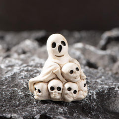 Halloween Resin Ornaments Skull Pumpkin Monster Brothers