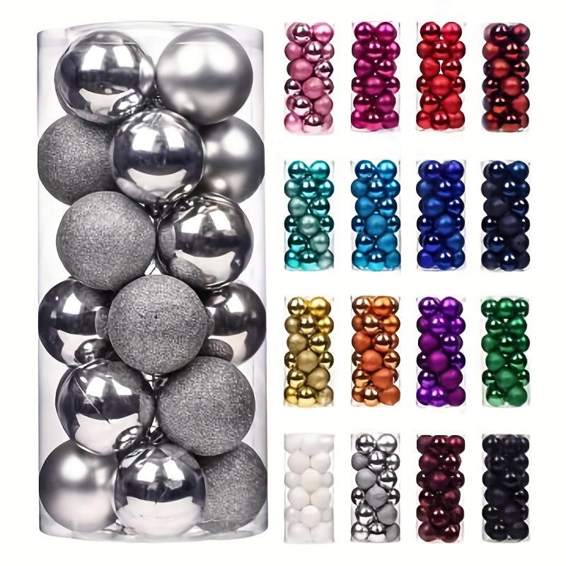 24pcs Christmas Balls Ornaments Xmas Tree Decorations Holiday Wedding Party