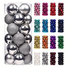 24pcs Christmas Balls Ornaments Xmas Tree Decorations Holiday Wedding Party