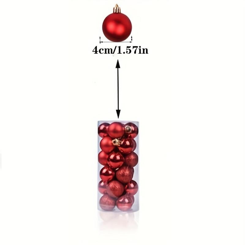 24pcs Christmas Balls Ornaments Xmas Tree Decorations Holiday Wedding Party