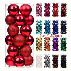 24pcs Christmas Balls Ornaments Xmas Tree Decorations Holiday Wedding Party