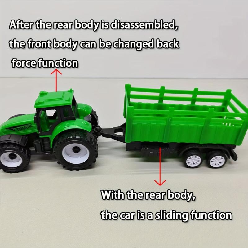 5-in-1 Kids Car Toy Set - Farmer's Car, Water Car, Baby Moped Car & More