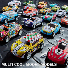70pcs Pull Back Cars Toy Cars With Storage Box