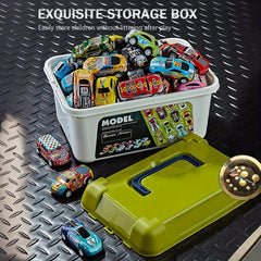 70pcs Pull Back Cars Toy Cars With Storage Box