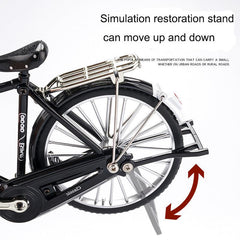 51pcs DIY Retro Bicycle Model Ornament Alloy Metal Mini Bike Sliding Assembled