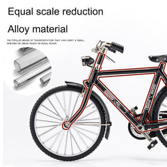 51pcs DIY Retro Bicycle Model Ornament Alloy Metal Mini Bike Sliding Assembled