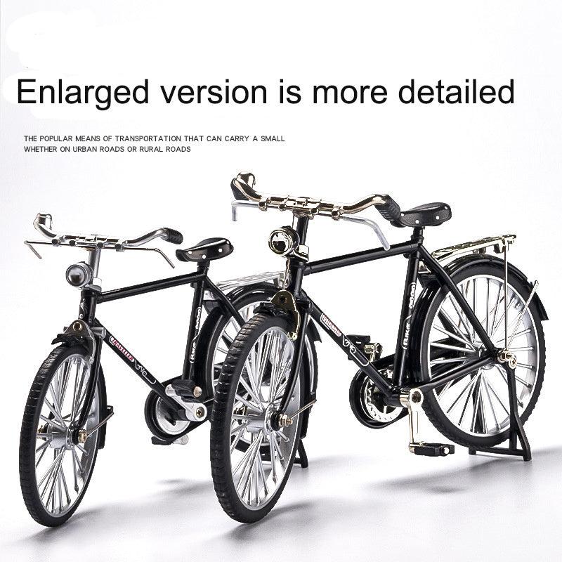 51pcs DIY Retro Bicycle Model Ornament Alloy Metal Mini Bike Sliding Assembled