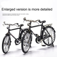 51pcs DIY Retro Bicycle Model Ornament Alloy Metal Mini Bike Sliding Assembled