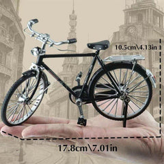51pcs DIY Retro Bicycle Model Ornament Alloy Metal Mini Bike Sliding Assembled