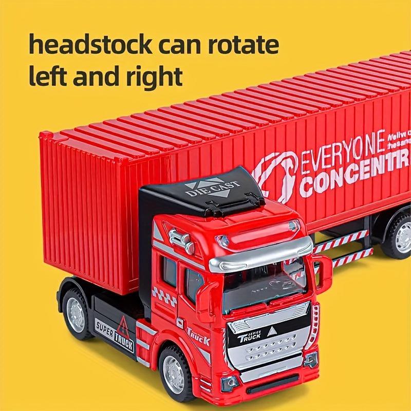 Alloy Head Semi Trailer Truck Toy Detachable Cab And Trailer