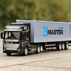 Alloy Head Semi Trailer Truck Toy Detachable Cab And Trailer