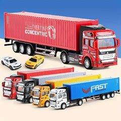 Alloy Head Semi Trailer Truck Toy Detachable Cab And Trailer