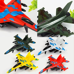 4pcs Military Camouflage Fighter Aircraft Plane Model Set