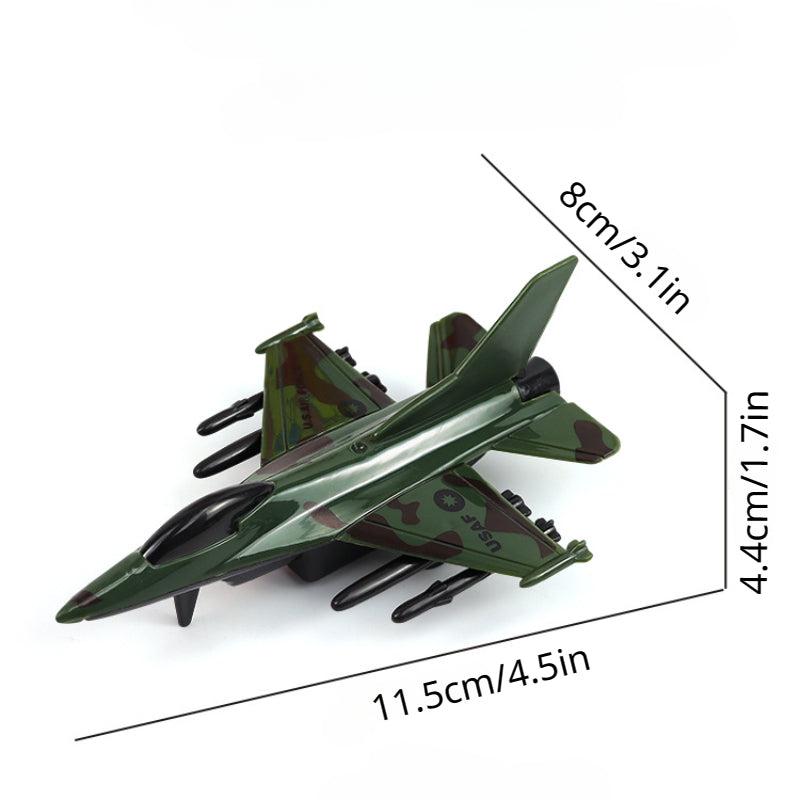 4pcs Military Camouflage Fighter Aircraft Plane Model Set