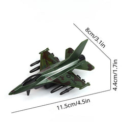 4pcs Military Camouflage Fighter Aircraft Plane Model Set