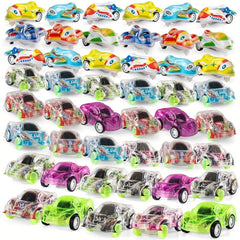 20pcs Pull Back Car Sets Colorful Party Gift Toys for School Holiday Fun