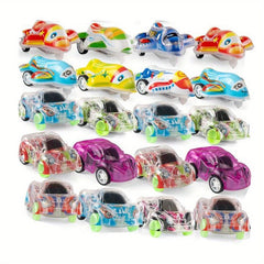 20pcs Pull Back Car Sets Colorful Party Gift Toys for School Holiday Fun