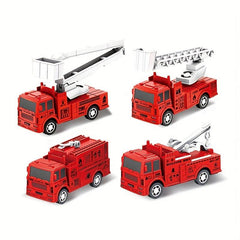 Pull Back Fire Engine Toy Educational Fun for Boys and Girls