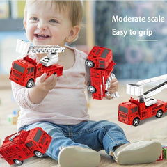 Pull Back Fire Engine Toy Educational Fun for Boys and Girls