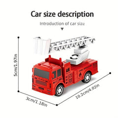 Pull Back Fire Engine Toy Educational Fun for Boys and Girls