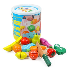 Montessori Vegetable Cutting Toy Set for Kids