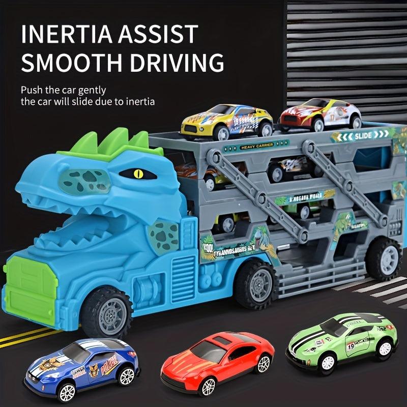 Dinosaur Storage Container Alloy Car Engineering Car Deformation Truck