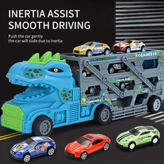 Dinosaur Storage Container Alloy Car Engineering Car Deformation Truck