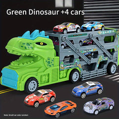 Dinosaur Storage Container Alloy Car Engineering Car Deformation Truck