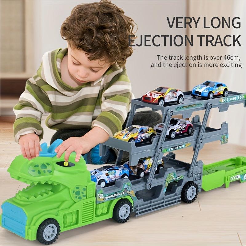 Dinosaur Storage Container Alloy Car Engineering Car Deformation Truck