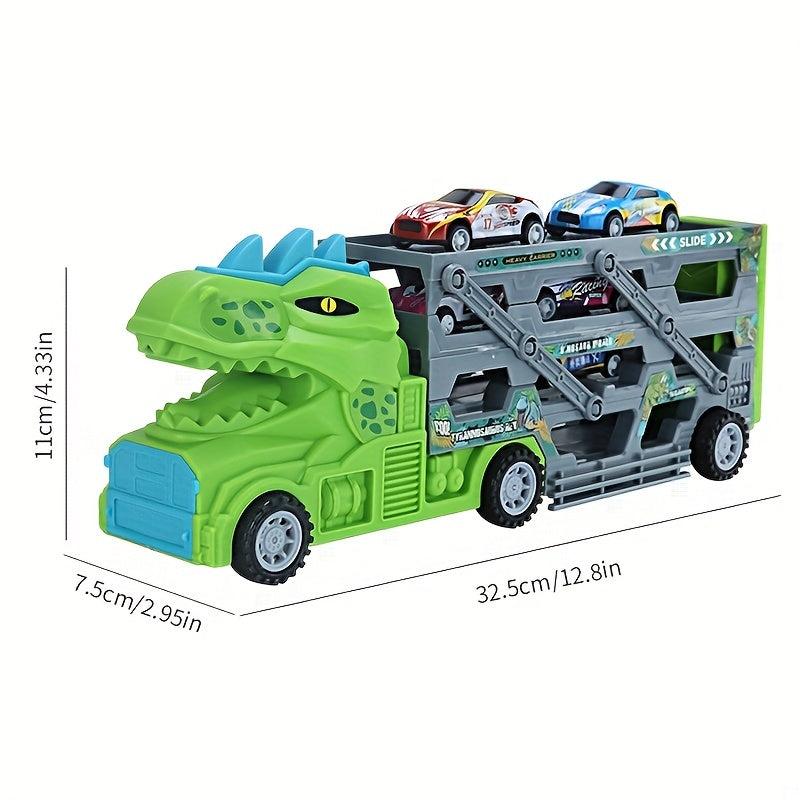 Dinosaur Storage Container Alloy Car Engineering Car Deformation Truck