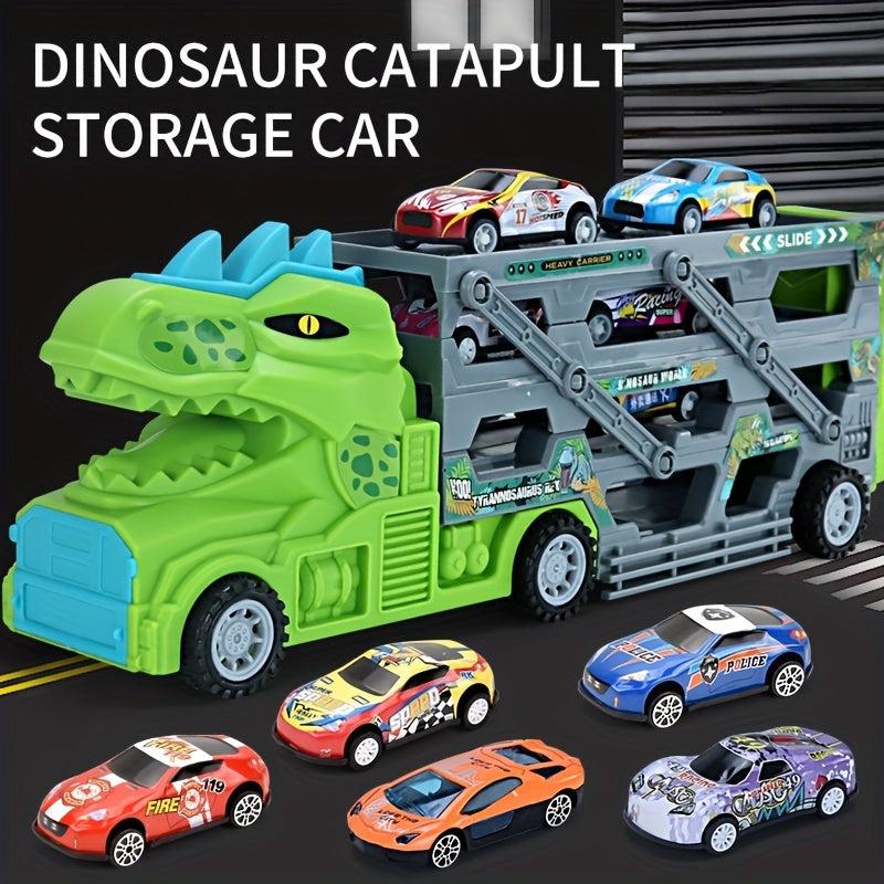 Dinosaur Storage Container Alloy Car Engineering Car Deformation Truck