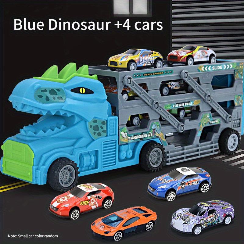Dinosaur Storage Container Alloy Car Engineering Car Deformation Truck
