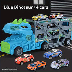 Dinosaur Storage Container Alloy Car Engineering Car Deformation Truck
