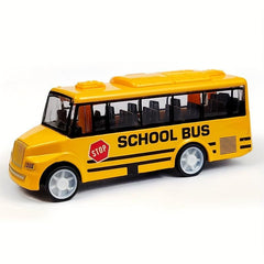 Alloy School Bus Mini Car Model for Children