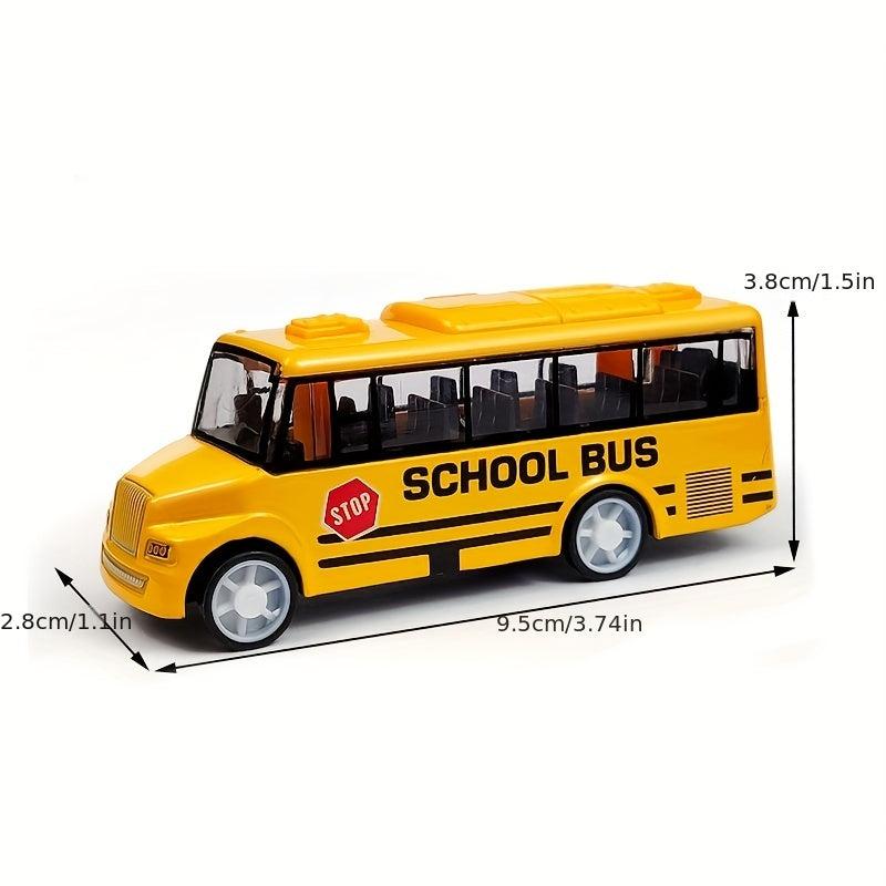 Alloy School Bus Mini Car Model for Children