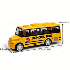 Alloy School Bus Mini Car Model for Children