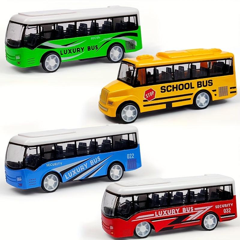 Alloy School Bus Mini Car Model for Children