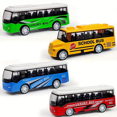 Alloy School Bus Mini Car Model for Children