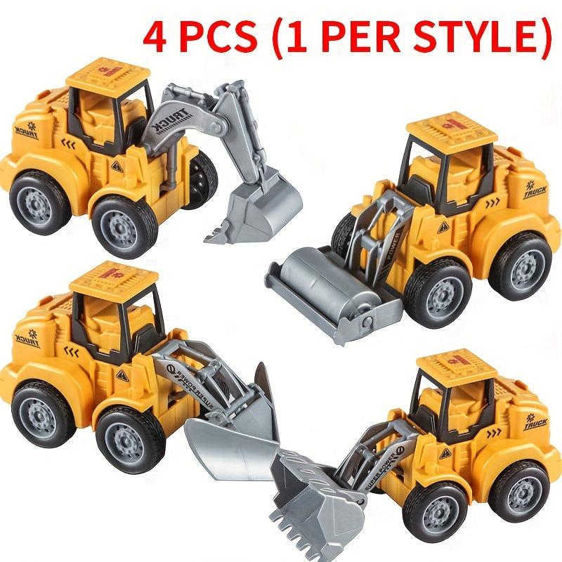 Kids Inertial Press Toy Cars Puzzle Toys