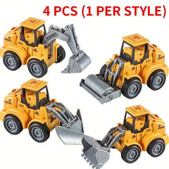 Kids Inertial Press Toy Cars Puzzle Toys
