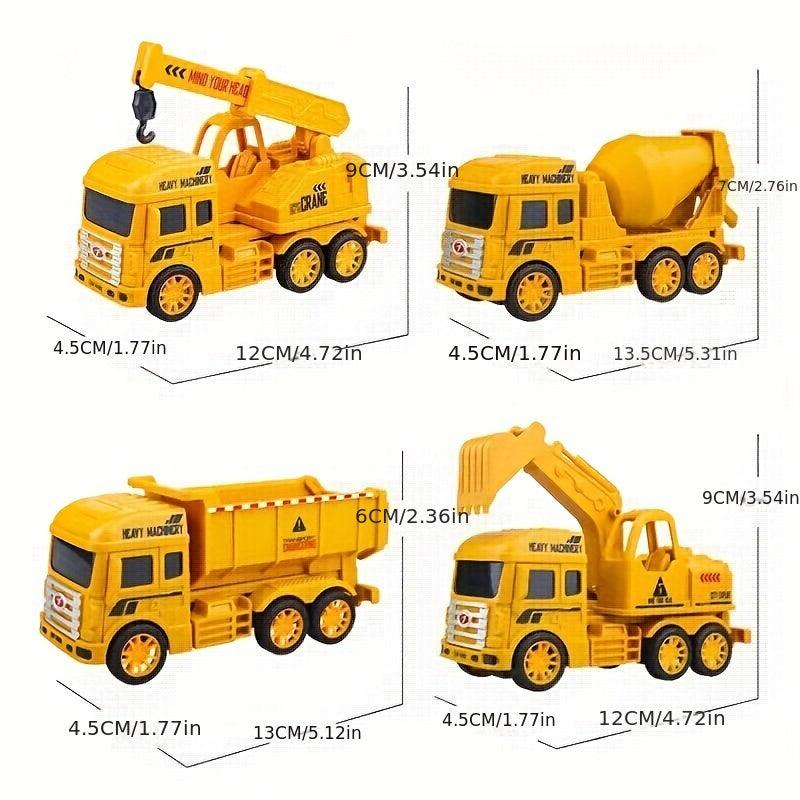 Boys Excavator Model Mixing Crane Drop-resistant Gift Set